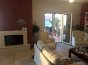 Stylish fireplace in the living room
