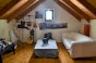 Living area in the attic