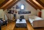 Living area in the attic
